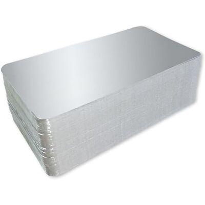 Bolsemack Skivbaser 17 x 23,5 cm (25-pack) Platt metallkartonghållare för vakuumförpackning, 590 g silverstyv platta utan kanter Tillverkad i Europa Bolsemack Skivbaser 17 x 23,5 cm (25-pack) Platt metallkartonghållare för vakuumförpackning, 590 g silverstyv platta utan kanter Tillverkad i Europa