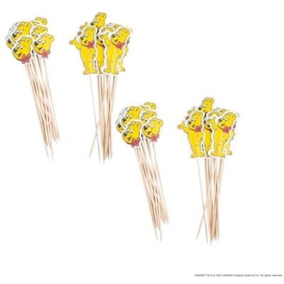 Zenker 9902150 set med 48 träpinnar med HARIBO-pappersdekoration, aptitretare, träpinne, träpinne, aptitretare, aptitretare, träpinnar, trä, papper, 18,3 cm och 16 cm Zenker 9902150 set med 48 träpinnar med HARIBO-pappersdekoration, aptitretare, träpinne, träpinne, aptitretare, aptitretare, träpinnar, trä, papper, 18,3 cm och 16 cm