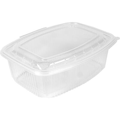 Garcia de Pou 50 stycken 2000 ml behållare med gångjärnslock 23,3 x 17,8 x 7,9 cm transparent Pp Garcia de Pou 50 stycken 2000 ml behållare med gångjärnslock 23,3 x 17,8 x 7,9 cm transparent Pp