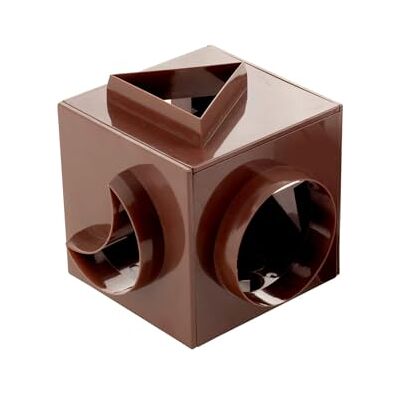 Home Hem kub glasform, 11 cm, plast, brun Home Hem kub glasform, 11 cm, plast, brun