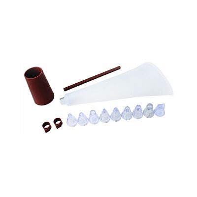 FACKELMANN Konditorärm Lätt, Vit, Brun och Transparent, 370x120x40mm FACKELMANN Konditorärm Lätt, Vit, Brun och Transparent, 370x120x40mm