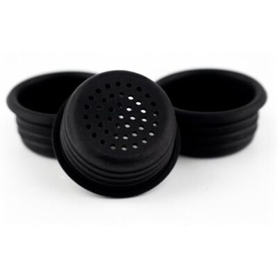 Ankerkraut Ankarweed spridare tillbehör för korkglas för enkel dosering, set om 3 stora, 2 mm hålstorlek Ankerkraut Ankarweed spridare tillbehör för korkglas för enkel dosering, set om 3 stora, 2 mm hålstorlek