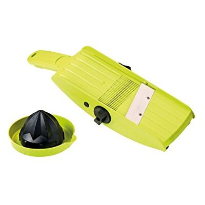 TNS 3000 Allt-i-ett-mandolin grönsak/fruktskivare Julienne Cutter Chopper Juicer Lime-svart färg TNS 3000 Allt-i-ett-mandolin grönsak/fruktskivare Julienne Cutter Chopper Juicer Lime-svart färg