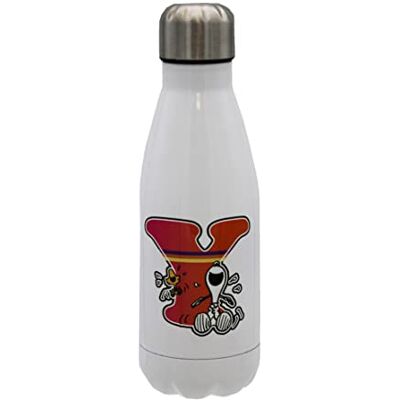CYP Snoopy rostfri vattenflaska, hermetisk stängning, med flerfärgad bokstav Y-design, 550 ml, vit färg, officiell produkt ( Brands) CYP Snoopy rostfri vattenflaska, hermetisk stängning, med flerfärgad bokstav Y-design, 550 ml, vit färg, officiell produkt ( Brands)