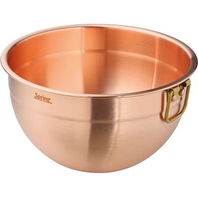 Spring Culinox blandningsskål av koppar, 2,8 l, diameter 20 cm, höjd 11 cm, platt botten, bästa värmeledningsegenskaper Spring Culinox blandningsskål av koppar, 2,8 l, diameter 20 cm, höjd 11 cm, platt botten, bästa värmeledningsegenskaper