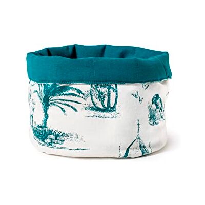 H&H rund korg bröd bomull/polyester indisk sommar cm 16 H&H rund korg bröd bomull/polyester indisk sommar cm 16