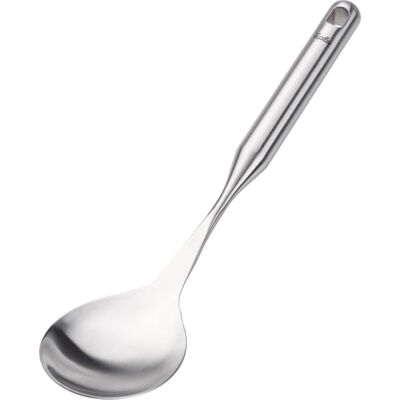 Fissler Essential/rostfritt stål ris sked (32 cm) stor serveringssked, grönsakssked, med hängande ögla, diskmaskinssäker Fissler Essential/rostfritt stål ris sked (32 cm) stor serveringssked, grönsakssked, med hängande ögla, diskmaskinssäker