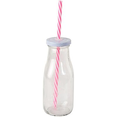 Mopec Flaskor med lock, glas, rosa, 6 x 6 x 15 cm, 9 stycken Mopec Flaskor med lock, glas, rosa, 6 x 6 x 15 cm, 9 stycken
