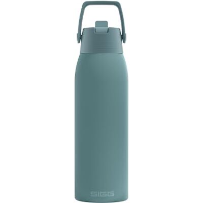 Sigg Isolerad vattenflaska – termosflaska Shield Therm FLIP Morning Blue – kolsyrade drycker – läckagesäker – diskmaskinssäker – BPA-fri – 90% återvunnet rostfritt stål – blå – 1 l Sigg Isolerad vattenflaska – termosflaska Shield Therm FLIP Morning Blue – kolsyrade drycker – läckagesäker – diskmaskinssäker – BPA-fri – 90% återvunnet rostfritt stål – blå – 1 l