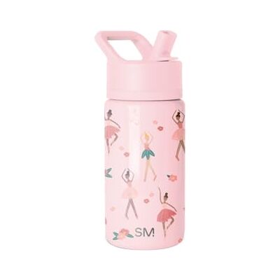 Simple Modern vattenflaska för barn med sugrör Isolerat rostfritt stål återanvändbar tumlare för småbarn, flickor, pojkar Summit Collection 415 ml Rosa ballerina Simple Modern vattenflaska för barn med sugrör Isolerat rostfritt stål återanvändbar tumlare för småbarn, flickor, pojkar Summit Collection 415 ml Rosa ballerina