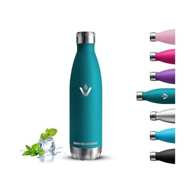 Grsta Termisk flaska, 500 ml vattenflaska, BPA-fri, barnflaska, läckagefri, vattenflaska i rostfritt stål, håller sig varm i 12 timmar/kall 24 timmar, metallflaska för skolor, kontor, yoga, camping Grsta Termisk flaska, 500 ml vattenflaska, BPA-fri, barnflaska, läckagefri, vattenflaska i rostfritt stål, håller sig varm i 12 timmar/kall 24 timmar, metallflaska för skolor, kontor, yoga, camping