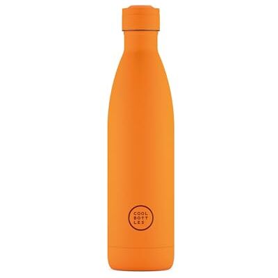 Cool Bottles Vattenflaska i rostfritt stål 750 ml Vivid Orange 30,5 x 7 cm Lufttät termosflaska kalla drycker 36 H och varma drycker 18 H Triple-Cool Technology BPA Free Cool Bottles Vattenflaska i rostfritt stål 750 ml Vivid Orange 30,5 x 7 cm Lufttät termosflaska kalla drycker 36 H och varma drycker 18 H Triple-Cool Technology BPA Free