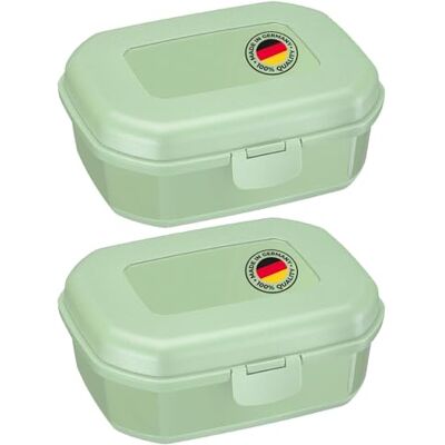 Westmark 2X Brödlåda/Mellanmålslåda, Med Klämma, Höjd Ca 7.4 cm, Plast, Maxi, Grön, 235222Em Westmark 2X Brödlåda/Mellanmålslåda, Med Klämma, Höjd Ca 7.4 cm, Plast, Maxi, Grön, 235222Em