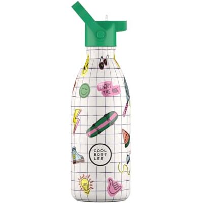 Cool Bottles – Vattenflaska i rostfritt stål för barn, termoflaska för barn – Håller drycker kalla i 36 timmar och varma i 18 timmar – Play Mode 500 ml Cool Bottles – Vattenflaska i rostfritt stål för barn, termoflaska för barn – Håller drycker kalla i 36 timmar och varma i 18 timmar – Play Mode 500 ml