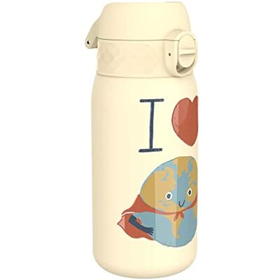 Ion8 Vattenflaska Termos Stål, 320 ml/11 oz, Läcksäker, Lätt att Öppna, Säkert Lås, Diskmaskinssäker, Bärhandtag, Hygieniskt Lock, Drickflaska Metall, Hållbar, Rostfritt Stål, Älska Jorden Ion8 Vattenflaska Termos Stål, 320 ml/11 oz, Läcksäker, Lätt att Öppna, Säkert Lås, Diskmaskinssäker, Bärhandtag, Hygieniskt Lock, Drickflaska Metall, Hållbar, Rostfritt Stål, Älska Jorden