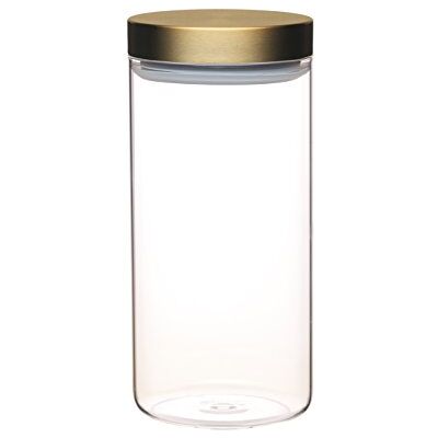 MasterClass Förvaringsburk I Glas, Lufttät, Mässinglock, 1,5 Liter, MCCANLRGCOP MasterClass Förvaringsburk I Glas, Lufttät, Mässinglock, 1,5 Liter, MCCANLRGCOP