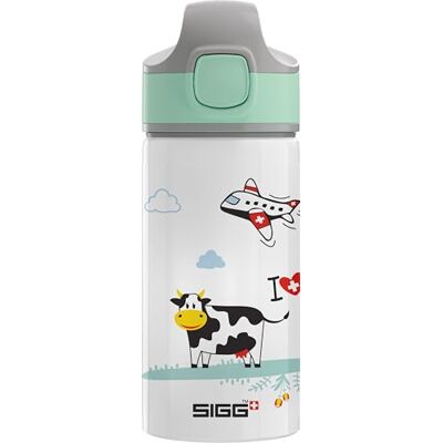 Sigg Vattenflaska i aluminium för barn – I love Schweiz – med sugrör – läckagesäker – fjäderlätt – BPA-fri – klimatpartnercertifierad – skola och sport – I love Schweiz – 0,4 l Sigg Vattenflaska i aluminium för barn – I love Schweiz – med sugrör – läckagesäker – fjäderlätt – BPA-fri – klimatpartnercertifierad – skola och sport – I love Schweiz – 0,4 l