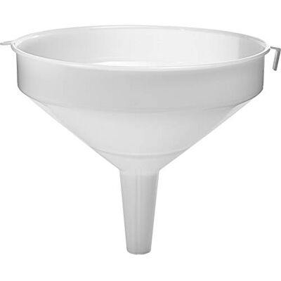 Browin 350031 stor tratt, Ø 30 cm, tratt för alkohol, kapacitet på 6 liter, för fyllning av stora flaskor vin, öl, säkert material, vit Browin 350031 stor tratt, Ø 30 cm, tratt för alkohol, kapacitet på 6 liter, för fyllning av stora flaskor vin, öl, säkert material, vit