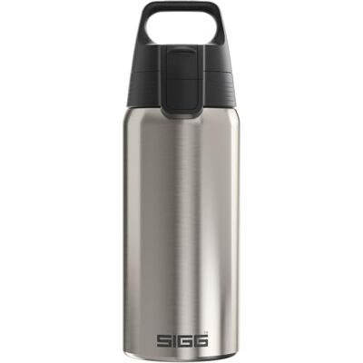 Sigg – Isolerad vattenflaska – termosflaska Shield Therm One borstad – kolsyrade drycker – läckagesäker – diskmaskinssäker – BPA-fri – 90% återvunnet rostfritt stål – silver – 0,5 l Sigg – Isolerad vattenflaska – termosflaska Shield Therm One borstad – kolsyrade drycker – läckagesäker – diskmaskinssäker – BPA-fri – 90% återvunnet rostfritt stål – silver – 0,5 l
