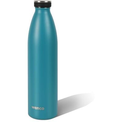 wenco Termosflaska i rostfritt stål, carribean blue – 1 000 ml – perfekt för barn, BPA-fri, läckagesäker, lämplig för kolsyra – liten termosflaska för bubblor, sport, skola, fitness wenco Termosflaska i rostfritt stål, carribean blue – 1 000 ml – perfekt för barn, BPA-fri, läckagesäker, lämplig för kolsyra – liten termosflaska för bubblor, sport, skola, fitness