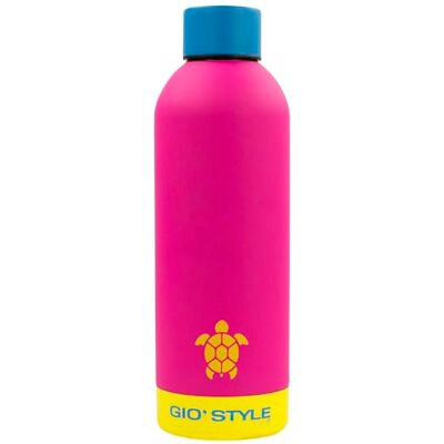 GIO'STYLE GioStyle Fluo-flaska 750 ml Rostfritt stål Lufttäta Blandade färger GIO'STYLE GioStyle Fluo-flaska 750 ml Rostfritt stål Lufttäta Blandade färger
