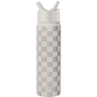 Simple Modern Enkel modern vattenflaska med sugrörslock vakuumisolerat rostfritt stål metall termosflaskor återanvändbar läckagesäker BPA-fri flaska för gymsport Summit Collection 645 ml (24oz), schackmat Simple Modern Enkel modern vattenflaska med sugrörslock vakuumisolerat rostfritt stål metall termosflaskor återanvändbar läckagesäker BPA-fri flaska för gymsport Summit Collection 645 ml (24oz), schackmat