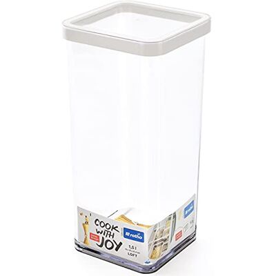 Rotho 1160590000 arrangör, plast, 10 x 10 x 21 cm 1.5L, genomskilnig Rotho 1160590000 arrangör, plast, 10 x 10 x 21 cm 1.5L, genomskilnig