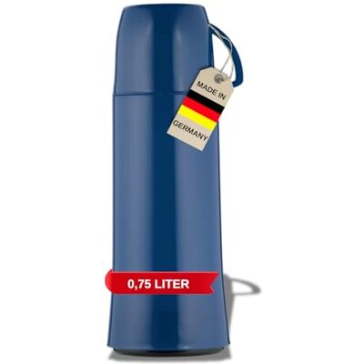 Helios Isolerande flaska Elegance - 0,75L i plast blå med handtag Helios Isolerande flaska Elegance - 0,75L i plast blå med handtag