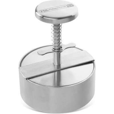 FMprofessional Fackelmann FM Professional 22205 Hamburgerpress, hamburgarpress, köksredskap, hamburgerpress, hamburgerpress, köttpress, rostfritt stål, silver, 14 cm x 11 cm x 11 cm x 11 cm FMprofessional Fackelmann FM Professional 22205 Hamburgerpress, hamburgarpress, köksredskap, hamburgerpress, hamburgerpress, köttpress, rostfritt stål, silver, 14 cm x 11 cm x 11 cm x 11 cm