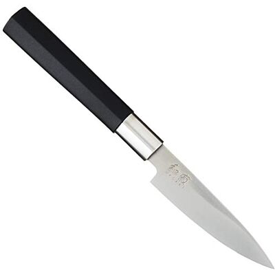 KAI WASABI 6710P universalkniv kniv 10 cm Handgjord japansk grönsaks- och fruktkniv, blad av kolrik rostfritt stål, bekvämt handtag KAI WASABI 6710P universalkniv kniv 10 cm Handgjord japansk grönsaks- och fruktkniv, blad av kolrik rostfritt stål, bekvämt handtag