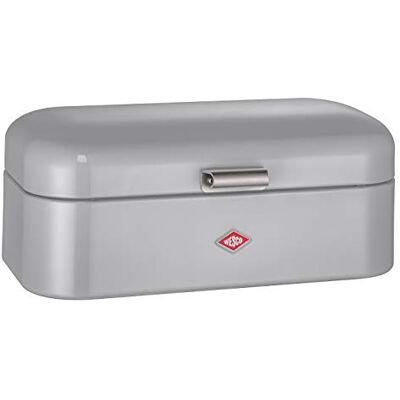 WESCO 235 201 Grandy brödlåda cool grå 22 x 42 x 17 cm (L/B/H), rostfritt stål, grå WESCO 235 201 Grandy brödlåda cool grå 22 x 42 x 17 cm (L/B/H), rostfritt stål, grå