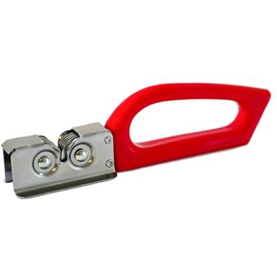 Rigamonti 18/C rostfritt stål knivslipare med ergonomiskt handtag Manuell knivslipare för släta blad Knivslipare i rostfritt stål med likriktade slipskivor Rigamonti 18/C rostfritt stål knivslipare med ergonomiskt handtag Manuell knivslipare för släta blad Knivslipare i rostfritt stål med likriktade slipskivor