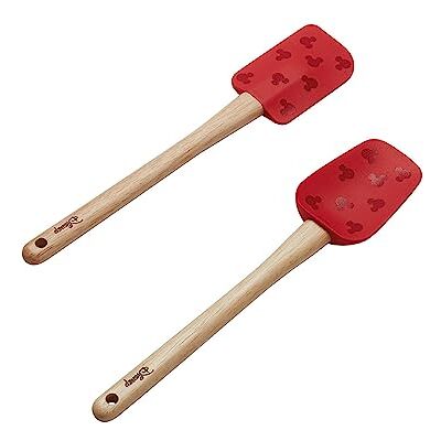 Prestige ny Disney Bake med Musse Pigg silikonspatel set med 2 med trähandtag, sked och spatel för non-stick stekpannor, 29 cm Prestige ny Disney Bake med Musse Pigg silikonspatel set med 2 med trähandtag, sked och spatel för non-stick stekpannor, 29 cm