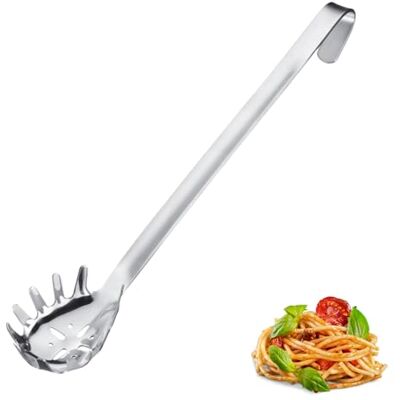 Westmark Spaghetti Spoon Pro, Pastasked I Rostfritt Stål Med Runda Spetsar, Praktisk Pastasked För Spaghetti, Nudlar & Co, Silver, 39.5 Cm Westmark Spaghetti Spoon Pro, Pastasked I Rostfritt Stål Med Runda Spetsar, Praktisk Pastasked För Spaghetti, Nudlar & Co, Silver, 39.5 Cm