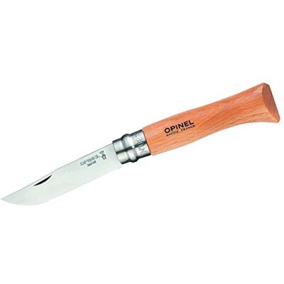 OPINEL 123100 INOX kniv vuxna, natur, nr 10, lövträ brun OPINEL 123100 INOX kniv vuxna, natur, nr 10, lövträ brun