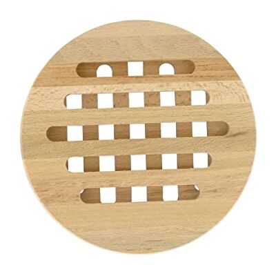 FACKELMANN 3099050 Rund träplatta, underlägg, platt underlag, trä, 17,8 cm FACKELMANN 3099050 Rund träplatta, underlägg, platt underlag, trä, 17,8 cm