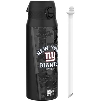 Ion8 NFL New York Giants Sport Vattenflaska Med Avtagbart Sugrör, 750ml/24oz, Läckagesäker Vakuumisolerad Dricksflaska, Lätt Att Öppna, Säker Låsning, Diskmaskinssäker, Flipplock, Metallflaska Ion8 NFL New York Giants Sport Vattenflaska Med Avtagbart Sugrör, 750ml/24oz, Läckagesäker Vakuumisolerad Dricksflaska, Lätt Att Öppna, Säker Låsning, Diskmaskinssäker, Flipplock, Metallflaska