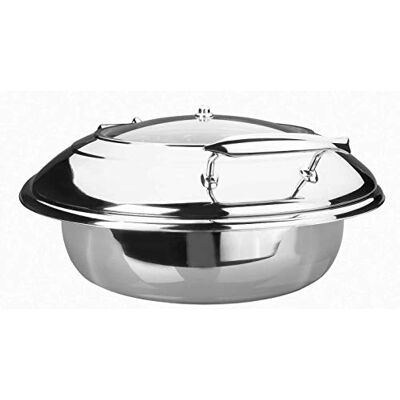 LACOR lyxig rund skavande skål, rostfritt stål, silver, 37 cm LACOR lyxig rund skavande skål, rostfritt stål, silver, 37 cm