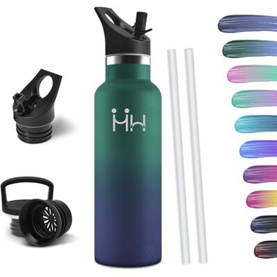 HoneyHolly Vattenflaska I Rostfritt Stål Med Sugrör, 750 ML, Bpa-Fri, Vakuumisolerad Termos, Läckagesäker Dryckesflaska HoneyHolly Vattenflaska I Rostfritt Stål Med Sugrör, 750 ML, Bpa-Fri, Vakuumisolerad Termos, Läckagesäker Dryckesflaska