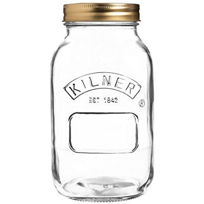 Kilner konservering, sylt, chutney burk, 1 Litre, 1l, 1 Kilner konservering, sylt, chutney burk, 1 Litre, 1l, 1