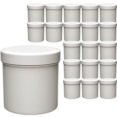 mikken Viva-Haushaltswaren Gabriele Hesse e.K. 20 x tomma krämburkar 125 ml degel av plast livsmedelssäker, BPA-fri, tillverkad i Tyskland mikken Viva-Haushaltswaren Gabriele Hesse e.K. 20 x tomma krämburkar 125 ml degel av plast livsmedelssäker, BPA-fri, tillverkad i Tyskland