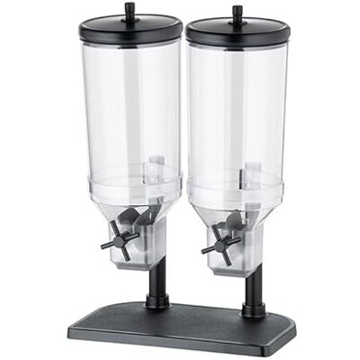 APS 11841 Cerealidispenser Duo "FRESH+EASY", 22 x 35 cm, H: 52 cm, behållare av SA, lock av 18/8 rostfritt stål APS 11841 Cerealidispenser Duo "FRESH+EASY", 22 x 35 cm, H: 52 cm, behållare av SA, lock av 18/8 rostfritt stål
