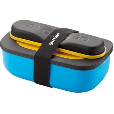 Guzzini STORE&GO, Lunchlåda med resebestick Gul/Blå, 20 x 12 x h7 cm 900ml 171102165 Guzzini STORE&GO, Lunchlåda med resebestick Gul/Blå, 20 x 12 x h7 cm 900ml 171102165