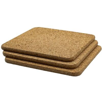 Go4Cork fyrkantig grytunderlägg i kork, 195x195x10 mm (7,68 tum x 7,68 tum x 0,39 tum), 3-pack värmebeständig, återanvändbar, lätt att rengöra Go4Cork fyrkantig grytunderlägg i kork, 195x195x10 mm (7,68 tum x 7,68 tum x 0,39 tum), 3-pack värmebeständig, återanvändbar, lätt att rengöra