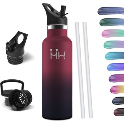 HoneyHolly Vattenflaska I Rostfritt Stål Med Sugrör, 750 ML, Bpa-Fri, Vakuumisolerad Termos, Läckagesäker Dryckesflaska HoneyHolly Vattenflaska I Rostfritt Stål Med Sugrör, 750 ML, Bpa-Fri, Vakuumisolerad Termos, Läckagesäker Dryckesflaska