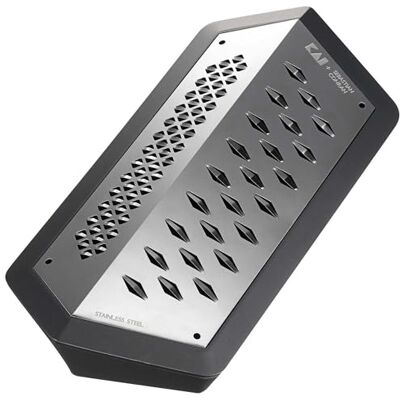 KAI JANUS rivjärn med uppsamlingsbehållare, i färg: svart, mått: 23,3 x 11,0 x 5,5 cm, BP-0021 KAI JANUS rivjärn med uppsamlingsbehållare, i färg: svart, mått: 23,3 x 11,0 x 5,5 cm, BP-0021
