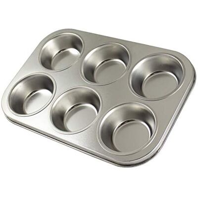 Zenker 62230 bakform cupcake/muffin 6 delar, banda 29 x 19,5 x 3 cm, linje silver, (färg: argrent), kvantitet: 1 styck Zenker 62230 bakform cupcake/muffin 6 delar, banda 29 x 19,5 x 3 cm, linje silver, (färg: argrent), kvantitet: 1 styck