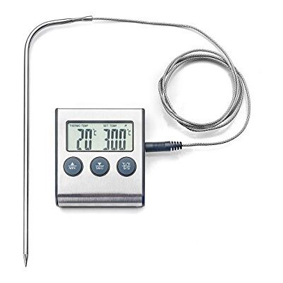IBILI 743405 digital/magnetisk sondtermometer i rostfritt stål silver 15 x 26 x 2 cm IBILI 743405 digital/magnetisk sondtermometer i rostfritt stål silver 15 x 26 x 2 cm
