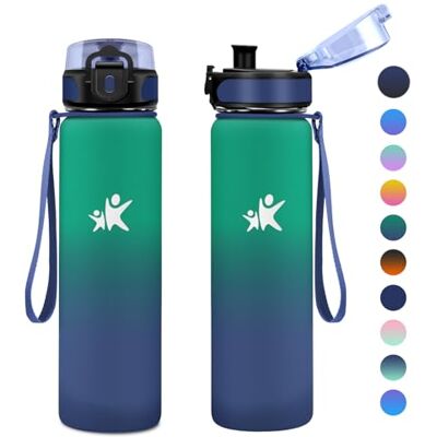 KollyKolla Vattenflaska i rostfritt stål, 500 ml vattenflaska, termisk flaska, återanvändbar vattenflaska, läckagesäker, BPA-fri, vattenflaska för barn, skola, gymnastik, sport KollyKolla Vattenflaska i rostfritt stål, 500 ml vattenflaska, termisk flaska, återanvändbar vattenflaska, läckagesäker, BPA-fri, vattenflaska för barn, skola, gymnastik, sport