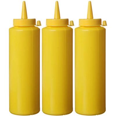 HENDI 3-Delars Dispenserflaskuppsättning, 0.7L, Gul HENDI 3-Delars Dispenserflaskuppsättning, 0.7L, Gul